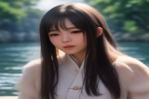 妈妈的朋友中配角形象，年轻女性友人出现在咖啡馆场景，阳光照射下表情轻松，与剧中主角形成对比